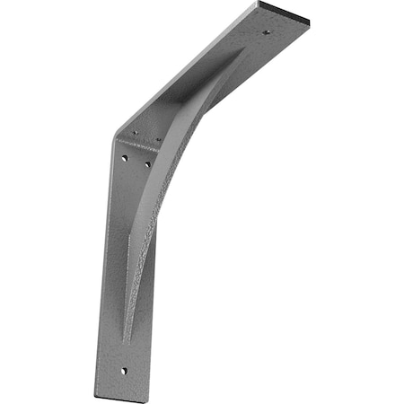 Ekena Millwork Legacy Steel Bracket, Hammered Gray 2"W x 12"D x 12"H BKTM02X12X12LEHGY